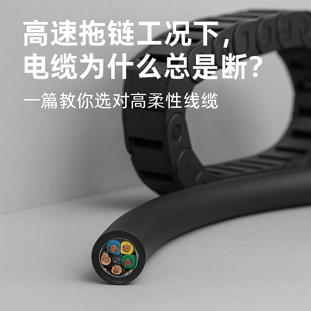 高速拖鏈工況下，電纜為什么總是斷？一篇教你選對高柔性線纜
