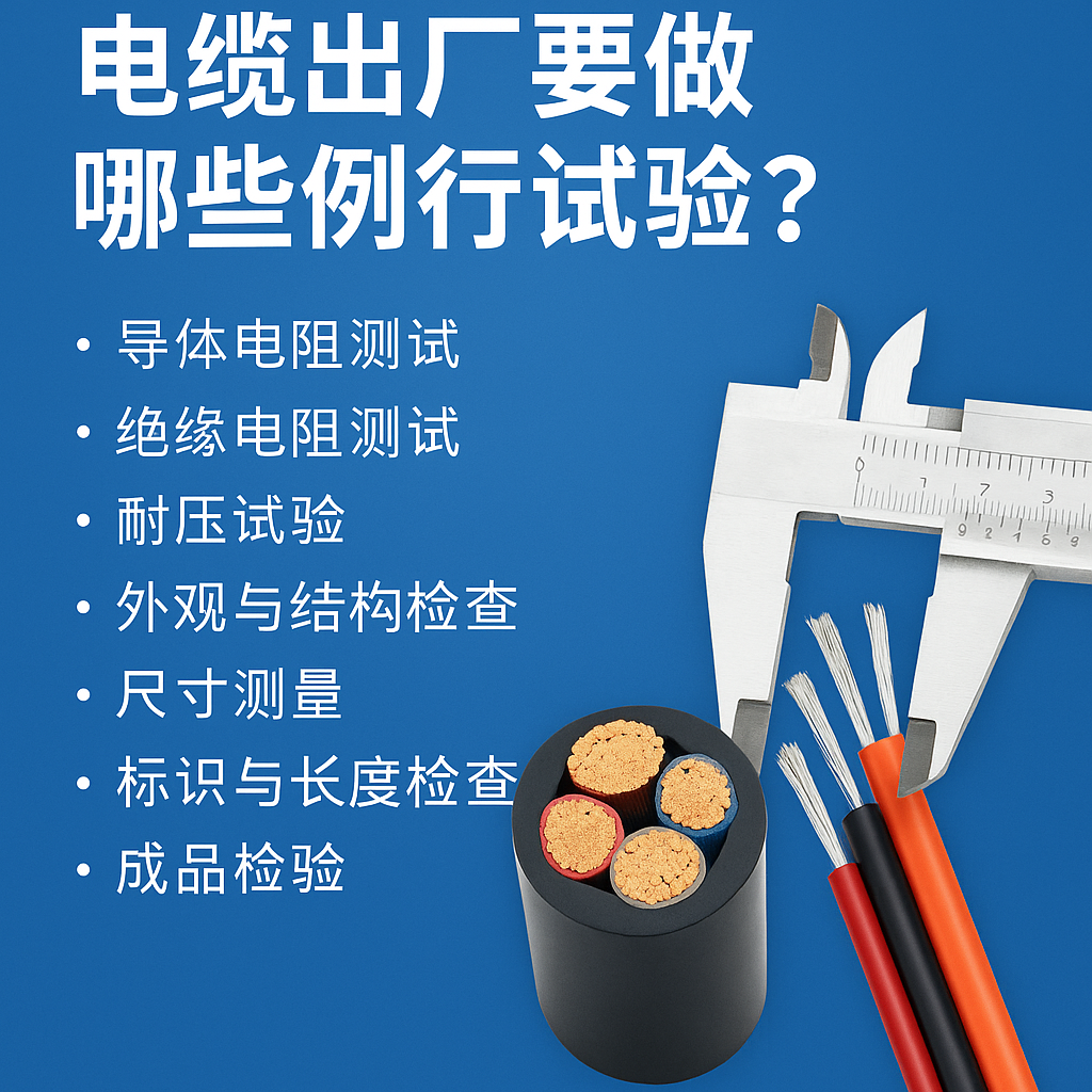 電纜出廠要做哪些例行試驗？一文講清最關(guān)鍵的7項檢測